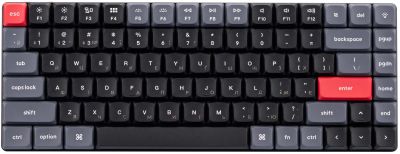 Клавіатура механічна Keychron K3 PRO 84Key, Gateron Red, BT/USB-A, Low Profile, QMK, EN/UKR, RGB, чо