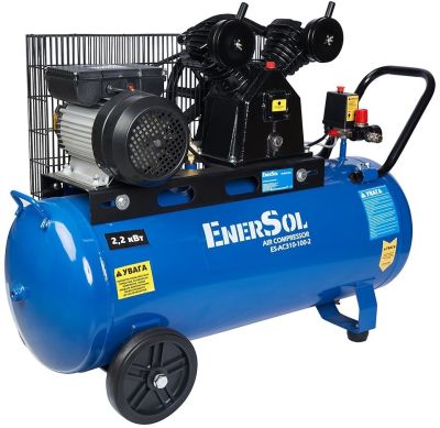 Компресор повітряний EnerSol ES-AC310-100-2 безолійний 2.2кВт, 100л, 311л/хв, 8бар, 69.4кг