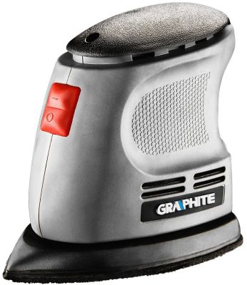 Шліфмашина вібраційна GRAPHITE Delta 105Вт платформа 140х140х97 24000кол/хв 0.87кг