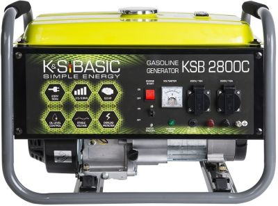Генератор бензиновий Konner&amp;Sohnen Basic KSB 2800C, 230В, 2.8кВт, ручний стартер, 36.6кг