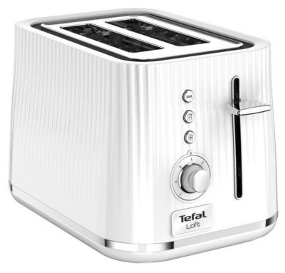 Тостер Tefal Loft 850Вт, пластик, білий