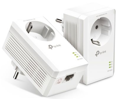 Комплект Адаптерiв Powerline TP-LINK TL-PA7017PKIT AV1000, 1xGE, (TL-PA7017 2шт), Розетка
