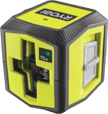 Нівелір лазерний Ryobi RBCLLG1 до 15м перехресний зелений промінь 0.4кг