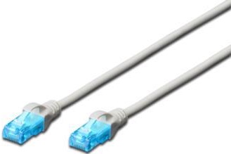 Патч-корд DIGITUS CAT 5e UTP, 5м, AWG 26/7, CCA, PVC, сірий