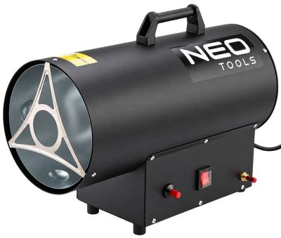 Теплова гармата газова Neo Tools, 30кВт, 220м2, 650м3/год, чорний, 6.6кг