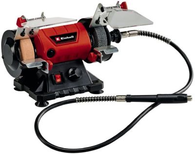 Верстат заточувальний Einhell TC-XG 75 Kit 150Вт коло 75х10х20мм 0-9900об/хв гнучкий вал 1.73кг