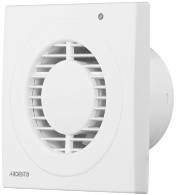 Витяжний вентилятор ARDESTO BFO-100W 15 Вт, 80 м3/г, 2400 об./хв., 33 дБ, білий