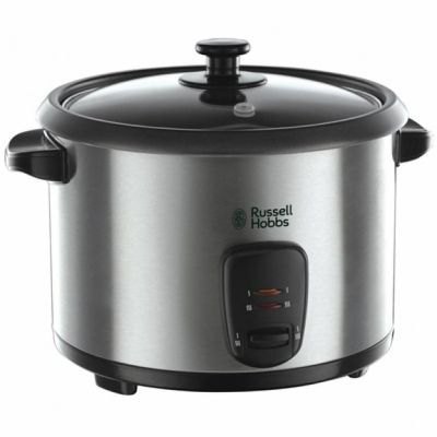 Рисоварка Russell Hobbs Cook&amp;Home, чаша-1.8л, електронне керув., нерж. сталь, чорний