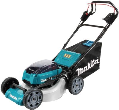 Газонокосарка акумуляторна Makita LXT DLM 18+18В 46см 60л 20-100мм самохідна 39кг без АКБ та ЗП