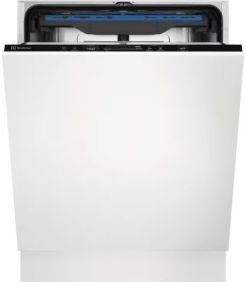 Посудомийна машина Electrolux вбудована, 13компл., Е, 60см, дисплей, інвертор, 3й кошик, чорний