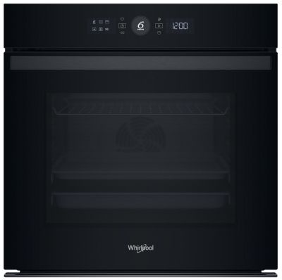 Духова шафа Whirlpool електрична, 73л, A+, дисплей, конвекція, телескопічні напрямні, чорний