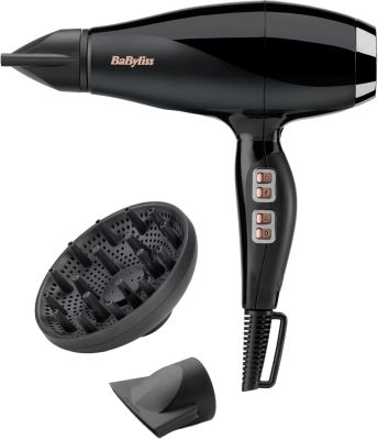 Фен Babyliss Air Power Pro, 2300Вт, 3 режими, дифузор, іоніз-я, хол. обдув, кераміка, чорний