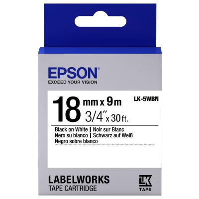 Картридж зі стрічкою Epson LK5WBN принтерів LW-400/LW-400VP/LW-600P/LW-700/LW-Z710/LW-900P/LW-1000P/