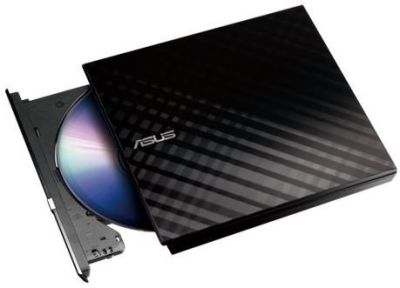 Привід оптичний портативний ASUS SDRW-08D2S-U LITE DVD+-R/RW burner USB2.0 чорний Retail Box Slim