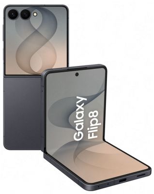 Смартфон Samsung Galaxy Flip 8 5G (F776) 6.9"/4.1"12/512ГБ, 1SIM, 4300мА•год, графітовий