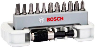 Біти Bosch Professional магнітний бітотримач, SL,PH,PZ,T, 25мм, набір 11шт + тримач