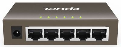 Комутатор TENDA TEG1005D 5xGE, Desktop метал, Некерований