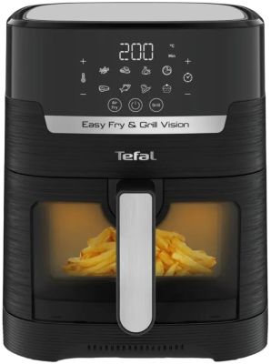 Мультипіч Tefal Easy Fry&amp;Grill Vision Window, 1550Вт, чаша-4.2л, сенсорне керув., 10 програм, з віко