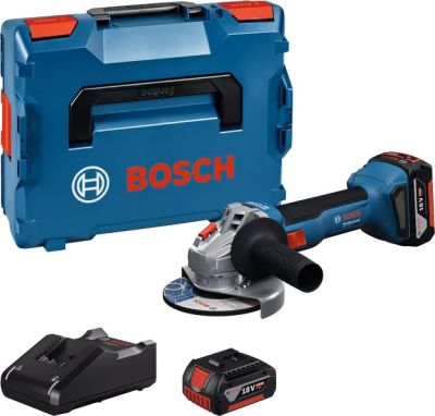 Шліфмашина кутова акумуляторна Bosch Professional GWS 18V-8 125мм 18В 2x5А·год 0-11000об/хв 1.7кг ке