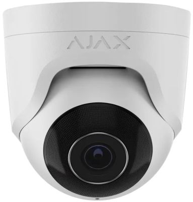 IP-Камера дротова Ajax TurretCam, 5мп, 4мм, Poe, True WDR, IP 65, ІЧ 35м, аудіо, кут огляду 75°до 85
