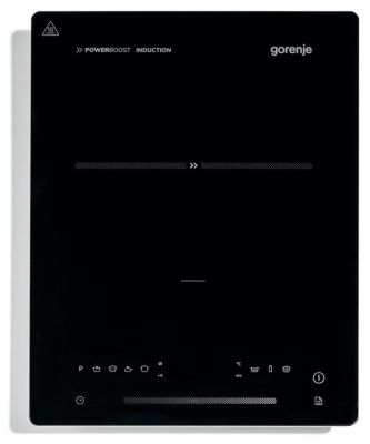 Плитка настільна Gorenje індукційна, конфорок - 1 на 2кВт, керування - сенсорне, чорний
