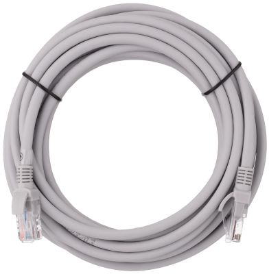 Патч-корд 2E САТ 6, UTP, 5м, 26AWG, RJ45, 7/0.16, Cu, LSZH, сірий