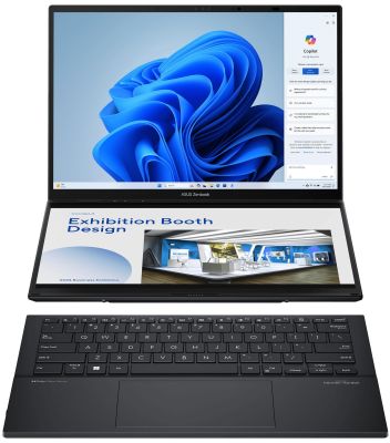 Ноутбук ASUS Zenbook DUO UX8406CA-QL366W 14" FHD OLED, Intel Ultra 7 255H, 32GB, F1TB, UMA, Win11, С