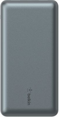 Акумулятор портативний літій-іонний Power Bank Belkin 20000мА·год, 15Вт, 2хUSB-A/USB-C, cірий