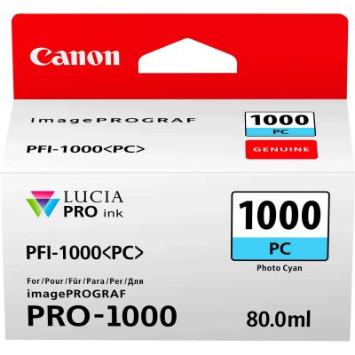 Картридж струменевий Canon PFI-1000PC (Photo Cyan)