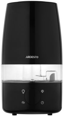 Зволожувач повітря ARDESTO USH-H-4B ультразвуковий, 30м2, 4л, 280мл/г, електр. кер-ння, пульт ДК, ве