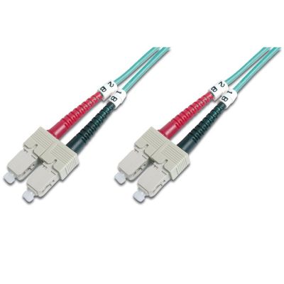 Патч-корд волоконно-оптичний DIGITUS SC/UPC-SC/UPC, 50/125, MM, OM3, duplex, 3м
