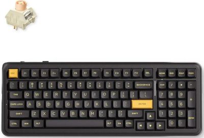 Клавіатура механічна MCHOSE K99 V3, Icy Creamsicle, USB-A/WL/BT, RGB, Mountains Gradient