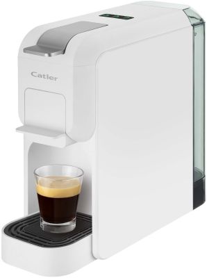 Кавоварка Catler капсульна Porto 0.8л, капсули, мелена кава, механічне керування, білий