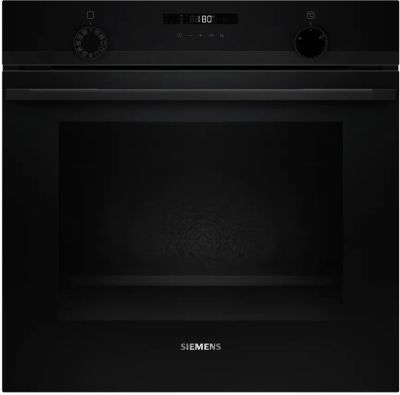 Духова шафа Siemens електрична, 76л, A, дисплей, конвекція, телескопічні направляючі, чорний
