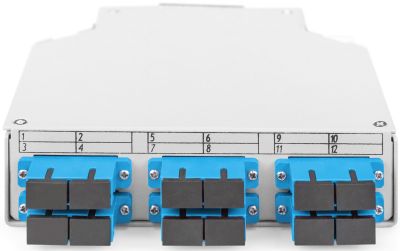 Оптичний бокс DIGITUS DIN Rail, 6xSC DX, OS2, в комплекті