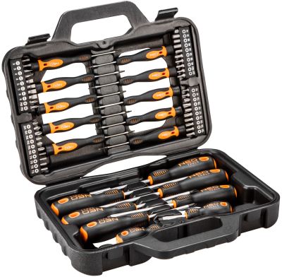 Викрутки Neo Tools 40 біт, SL,PH,Torx,H, сталь S2, кейс, набір 58шт