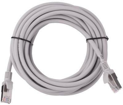 Патч-корд 2E САТ 5e, FTP, 5м, 26AWG, RJ45, 7/0.16, Cu, LSZH, сірий