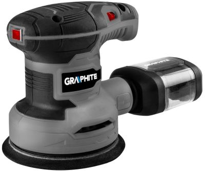Шліфмашина ексцентрикова GRAPHITE 300Вт 125мм 7000-13000об/хв орбіта 1мм 1.21кг