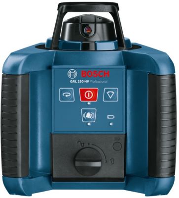 Нівелір лазерний ротаційний Bosch Professional GRL 250 HV 30м/з до 125м ±0.1мм/м червоний промінь 15
