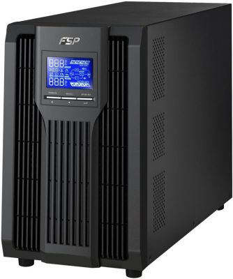 Джерело безперебійного живлення FSP Champ 3K, 3000VA/2700W, LCD, USB, 4xSchuko (CH-1103TS)