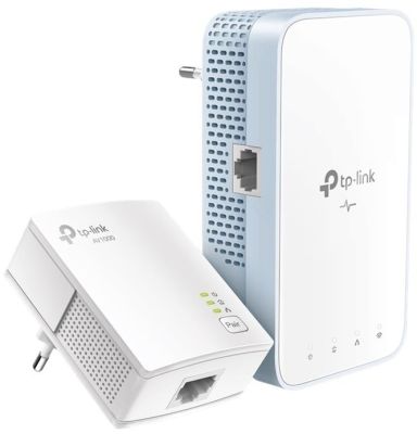 Комплект Адаптерiв Powerline TP-LINK TL-WPA7517KIT (TL-WPA7517 +  TL-PA7017) AC1200, AV1000, 1xGE ME