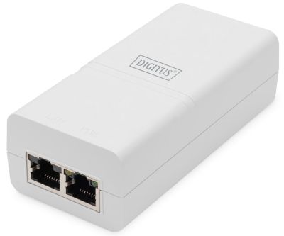 PoE-Інжектор DIGITUS PoE+ 802.3at, 10/100/1000 Mbps, Output max. 48V, 30W, білий