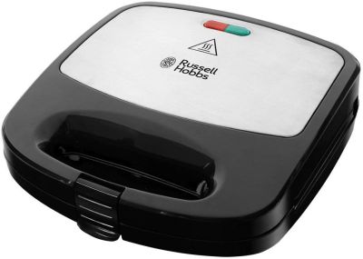 Мультимейкер Russell Hobbs Fiesta 750Вт, алюміній, 3 пластини, корпус-нержав.сталь/пластик, чорний