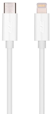 Кабель 2E USB-C > Lightning заряджання/синхронізації 20Вт PD, 1м, білий