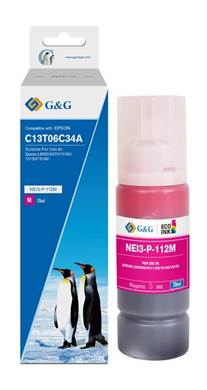 Контейнер G&amp;G з чорнилом до Epson L11160/L15150/L15160/L6490/L6550/L6570/L15180/L6580 Magenta pigm