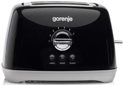 Тостер  Gorenje, 900Вт, пластик-метал, чорний