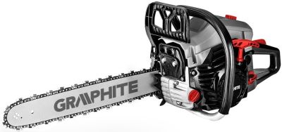 Пила ланцюгова бензинова GRAPHITE 40/45см 2кВт/2.7л.с. 52см3 5.53кг