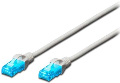 Патч-корд DIGITUS CAT 5e UTP, 0.5м, AWG 26/7, CCA, PVC, білий