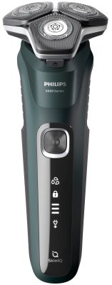 Бритва електр. Philips роторна Series 5000, 9Вт,  бритв.головок-3, Li-Ion, сух.+волог., тример, чорн