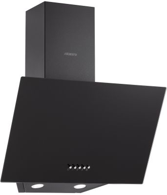 Витяжка ARDESTO похила HCH-F700BLG, 50см, 450м3ч, скло, 2х1Вт LED, кнопкове, чорний